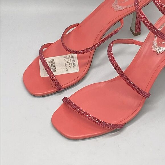 Rene Caovilla Crystal-Embellished Satin Sandals size 38.5 - Picture 3 of 12